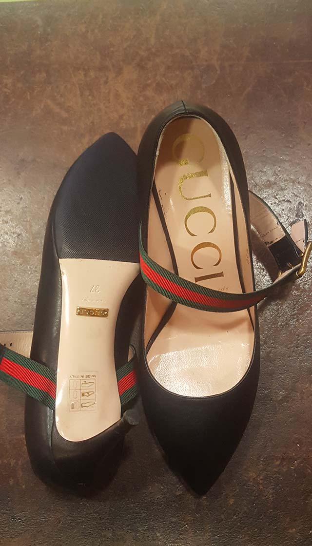 mon-cordonnier.fr - Pose de patins de protection-Gucci